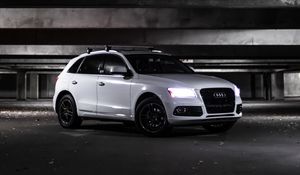 Preview wallpaper audi q5, audi, car, white, side view