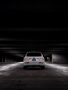 Preview wallpaper audi q5, audi, car, white, rear view