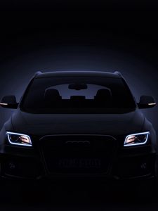 Preview wallpaper audi, q5, black, front view