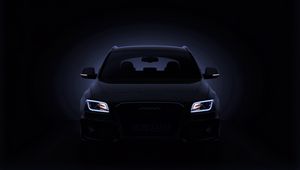 Preview wallpaper audi, q5, black, front view