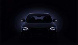 Preview wallpaper audi, q5, black, front view