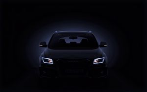 Preview wallpaper audi, q5, black, front view