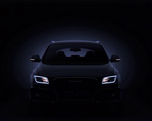 Preview wallpaper audi, q5, black, front view