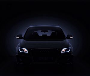 Preview wallpaper audi, q5, black, front view