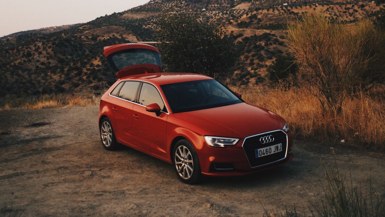 Wallpaper audi q5, red, mountains
