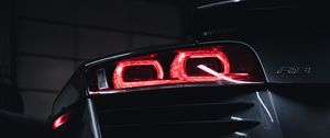 Preview wallpaper audi r8, audi, car, gray, rear view