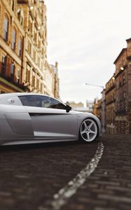 Preview wallpaper audi r8, audi, wheel, side view