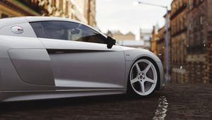 Preview wallpaper audi r8, audi, wheel, side view