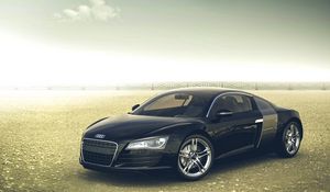 Preview wallpaper audi, r8, black, side view