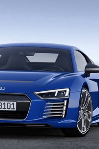 Preview wallpaper audi, r8, blue, front view