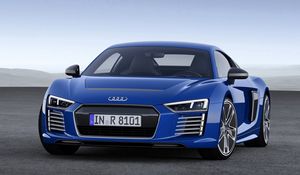 Preview wallpaper audi, r8, blue, front view