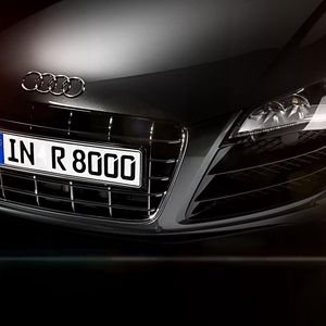 Preview wallpaper audi, r8, headlights, front bumper