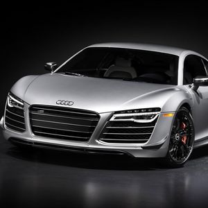 Preview wallpaper audi r8, silver, front view