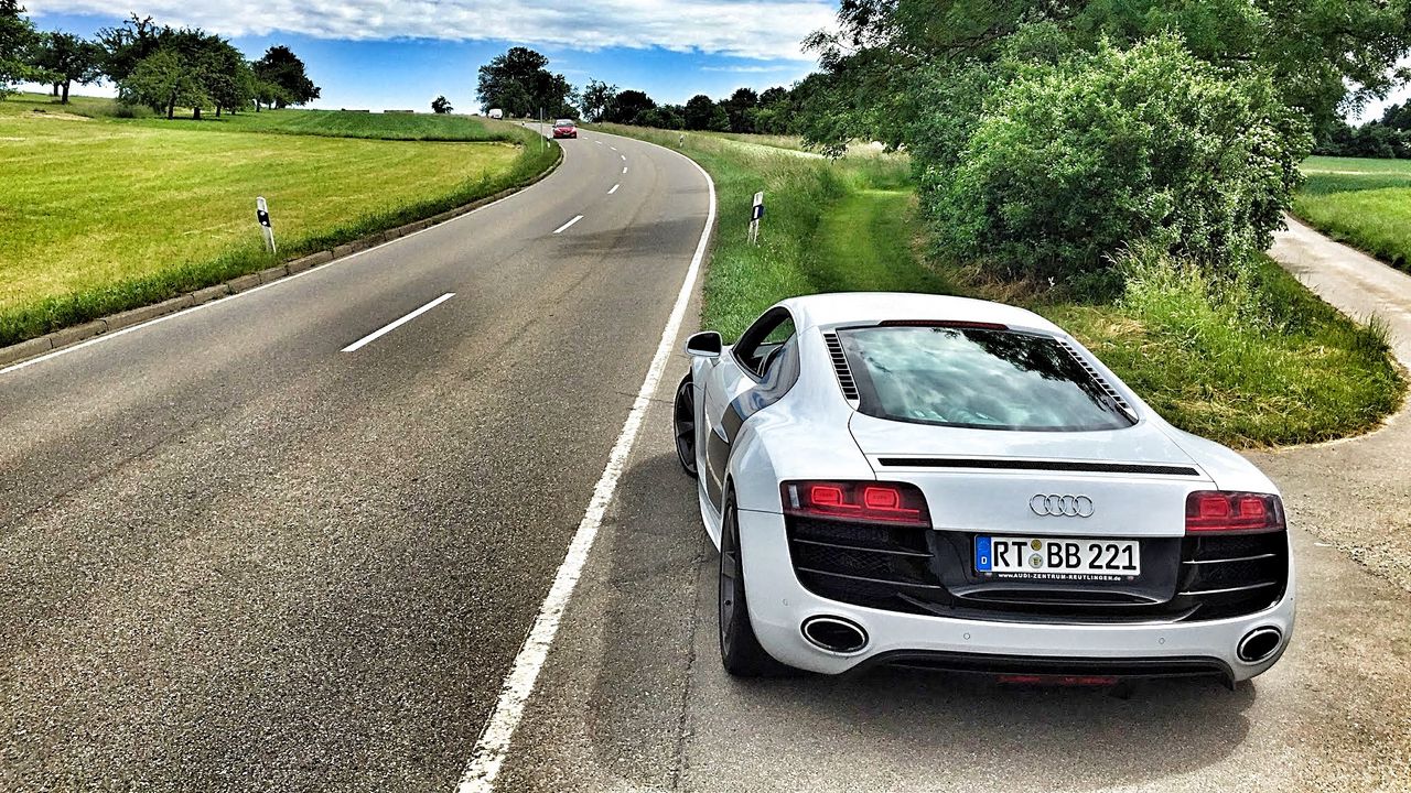 Wallpaper audi, r8, v10, rear view