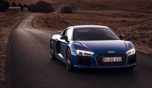 Preview wallpaper audi, r8, v10, road, motion