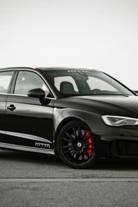 Preview wallpaper audi, rs3, mtm, side view, black