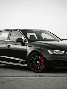 Preview wallpaper audi, rs3, mtm, side view, black