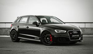 Preview wallpaper audi, rs3, mtm, side view, black