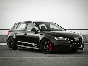 Preview wallpaper audi, rs3, mtm, side view, black