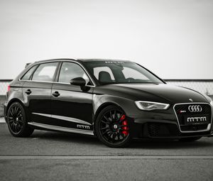 Preview wallpaper audi, rs3, mtm, side view, black