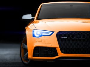 Preview wallpaper audi rs5, audi, bumper, headlights, light