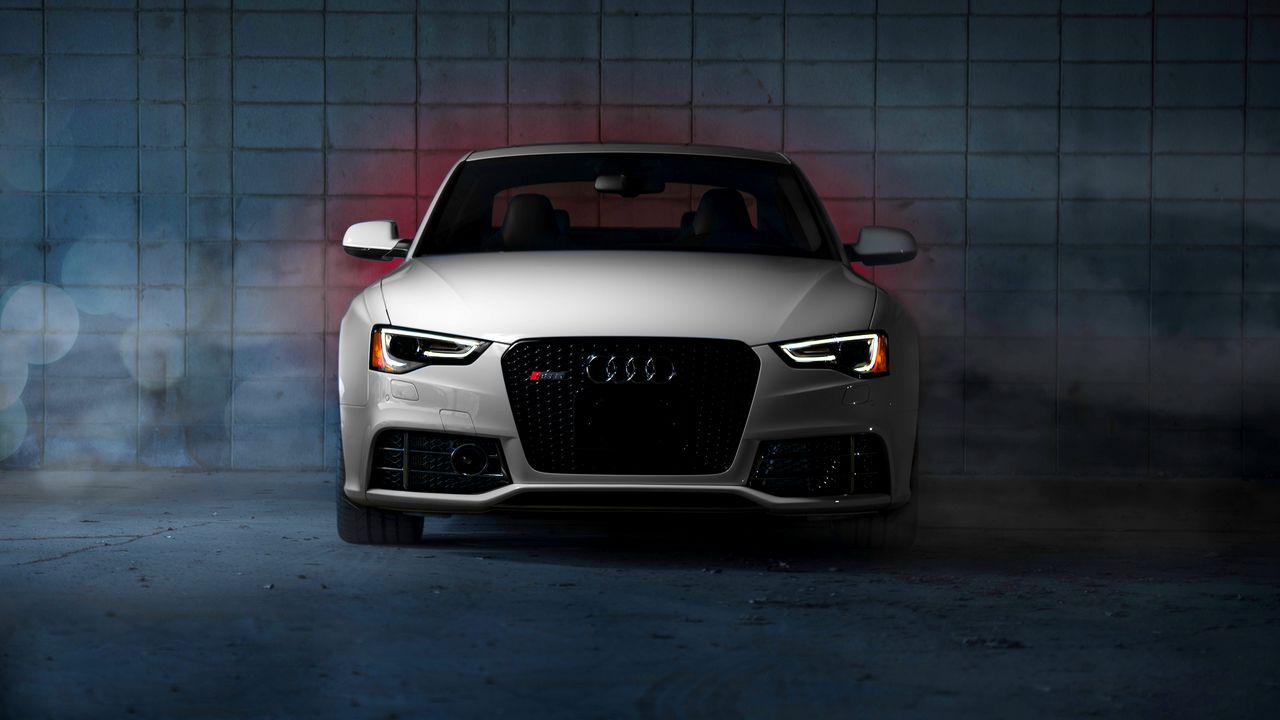 Wallpaper audi, rs5, front view, white