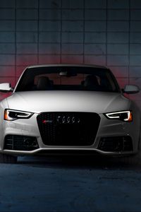 Preview wallpaper audi, rs5, front view, white