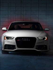 Preview wallpaper audi, rs5, front view, white