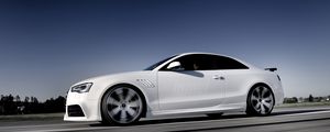 Preview wallpaper audi, rs5, side view, white