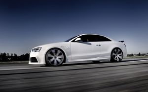 Preview wallpaper audi, rs5, side view, white