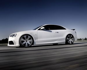 Preview wallpaper audi, rs5, side view, white