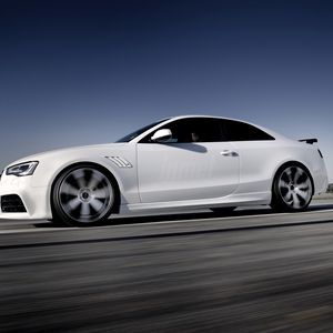 Preview wallpaper audi, rs5, side view, white