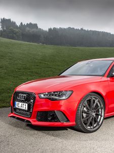 Preview wallpaper audi, rs6, abt, wagon, 2013