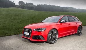 Preview wallpaper audi, rs6, abt, wagon, 2013