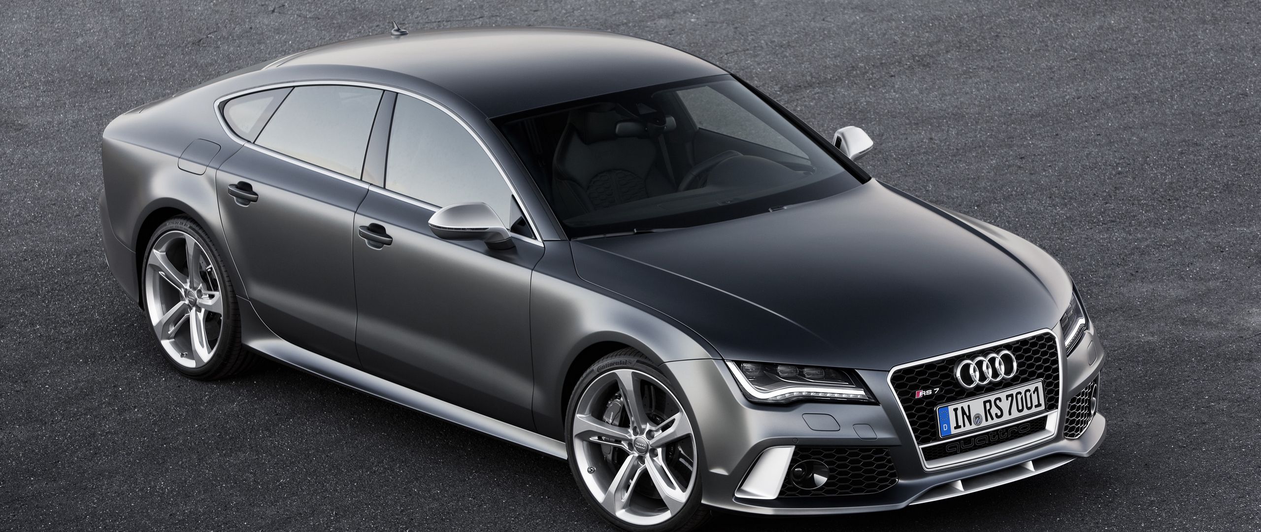 Download Wallpaper 2560x1080 Audi Rs7 Black Side View Dual Wide 1080p Hd Background