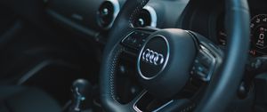 Preview wallpaper audi s3, audi, car, steering wheel, interior