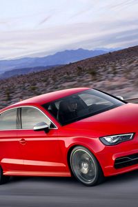 Preview wallpaper audi, s3, red, side view