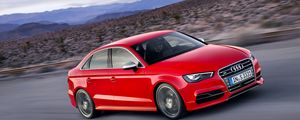 Preview wallpaper audi, s3, red, side view