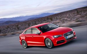 Preview wallpaper audi, s3, red, side view