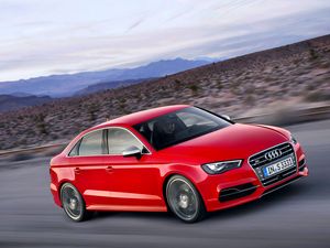 Preview wallpaper audi, s3, red, side view