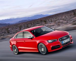 Preview wallpaper audi, s3, red, side view