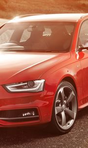 Preview wallpaper audi, s4, avant, red, side view