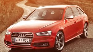 Preview wallpaper audi, s4, avant, red, side view