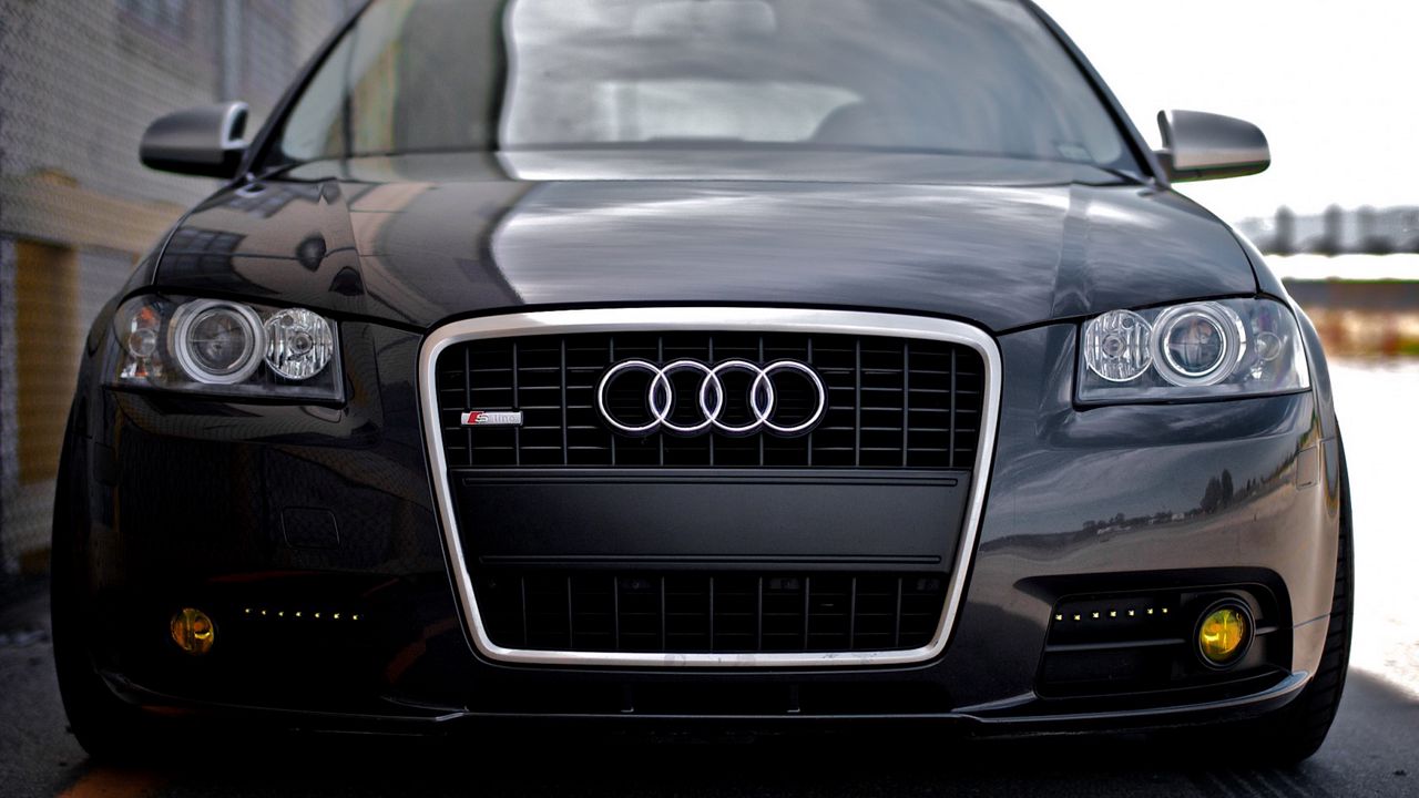 Wallpaper audi, s4, s line, black, tuning