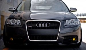 Preview wallpaper audi, s4, s line, black, tuning