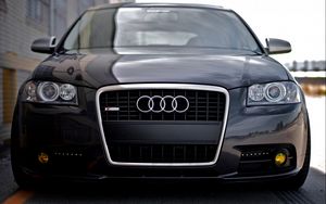 Preview wallpaper audi, s4, s line, black, tuning