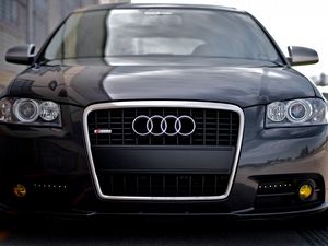 Preview wallpaper audi, s4, s line, black, tuning