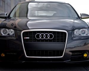 Preview wallpaper audi, s4, s line, black, tuning