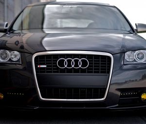 Preview wallpaper audi, s4, s line, black, tuning