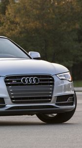 Preview wallpaper audi, s5, convertible, gray, front view